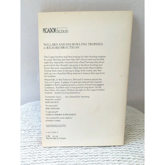 Willard and His Bowling Trophies (Picador Books) By Richard Brautigan 1980 - Picture 2 of 6